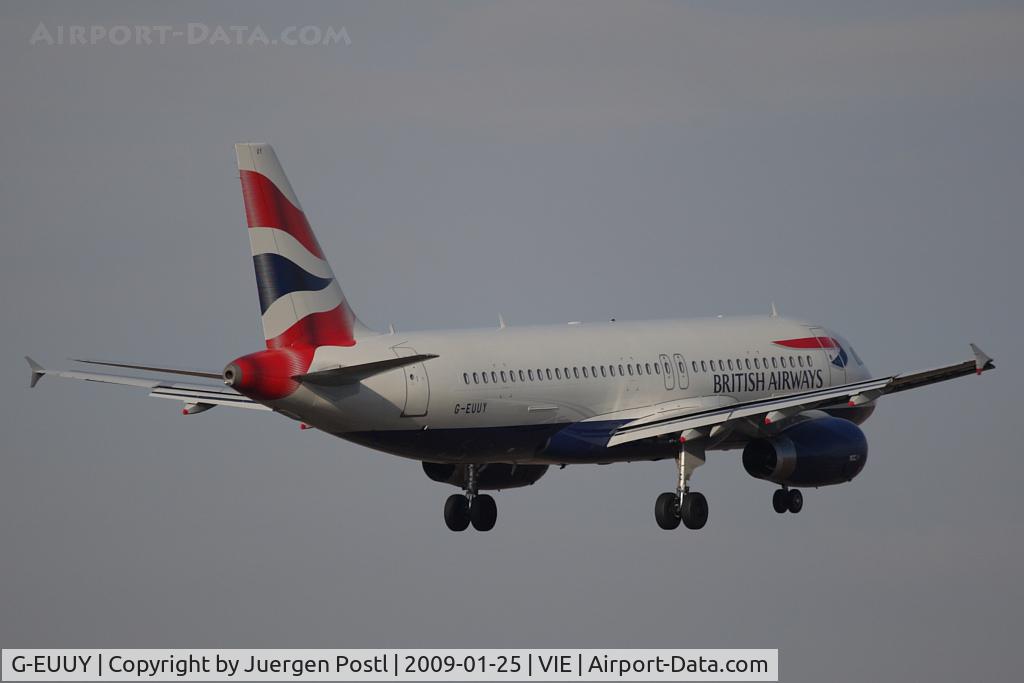 G-EUUY, 2008 Airbus A320-232 C/N 3607, Airbus A320-232