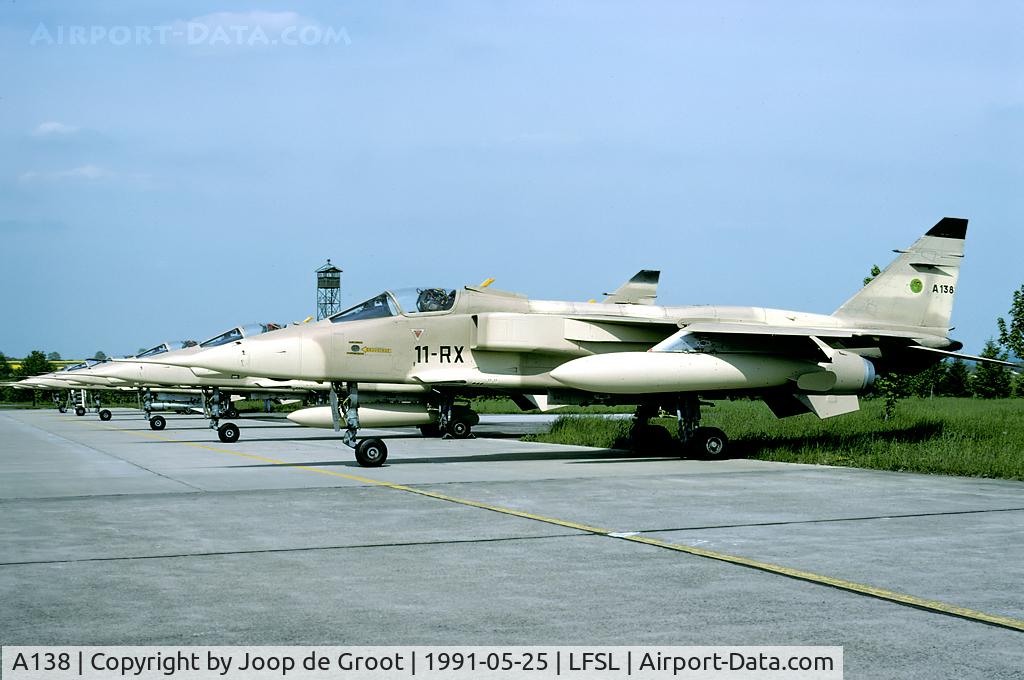 A138, Sepecat Jaguar A C/N A138, After the Gulf War French air force Jaguars returned in this splendid desert colour scheme.