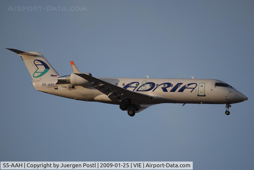 S5-AAH, 1994 Canadair CRJ-100LR (CL-600-2B19) C/N 7032, Adria Airways Bombardier CRJ-100LR
