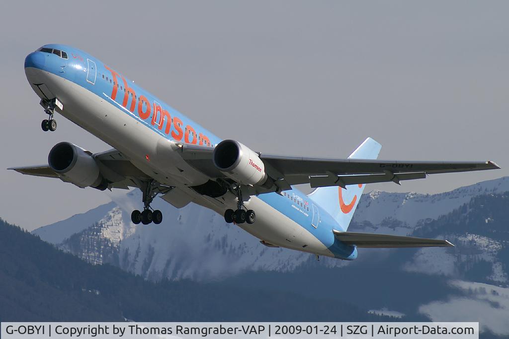 G-OBYI, 2000 Boeing 767-304/ER C/N 29138, Thomsonfly Boeing 767-300