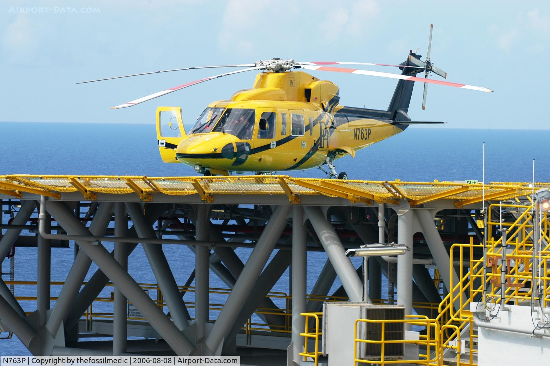 N763P, 1981 Sikorsky S-76A C/N 760166, Landed on Green Canyon 787 in Gulf of Mexico