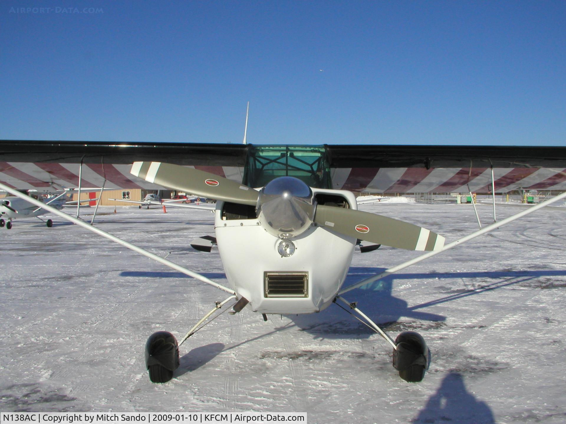 N138AC, 1992 American Champion 8KCAB Super Decathlon C/N 677-92, Parked on the ramp at Thunderbird.