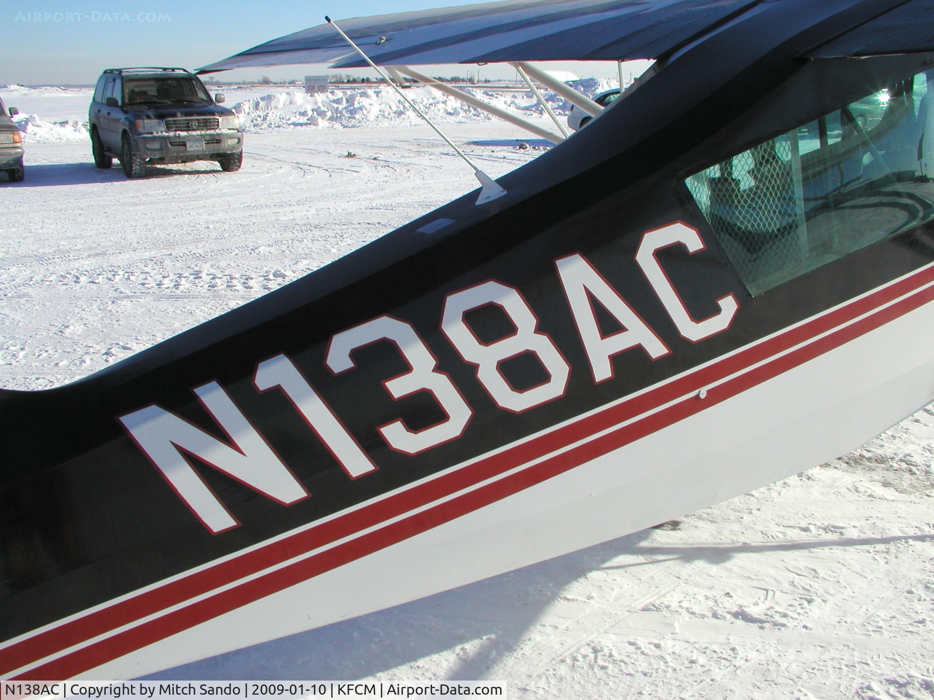 N138AC, 1992 American Champion 8KCAB Super Decathlon C/N 677-92, Parked on the ramp at Thunderbird.