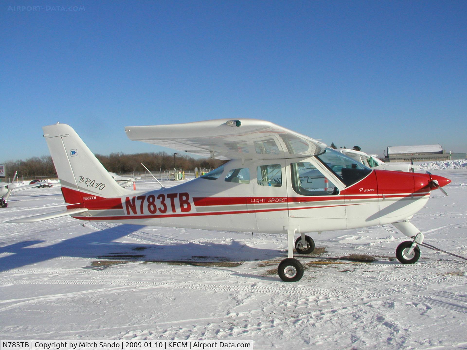 N783TB, Tecnam P-2004 Bravo C/N 110, Parked on the ramp at Thunderbird.