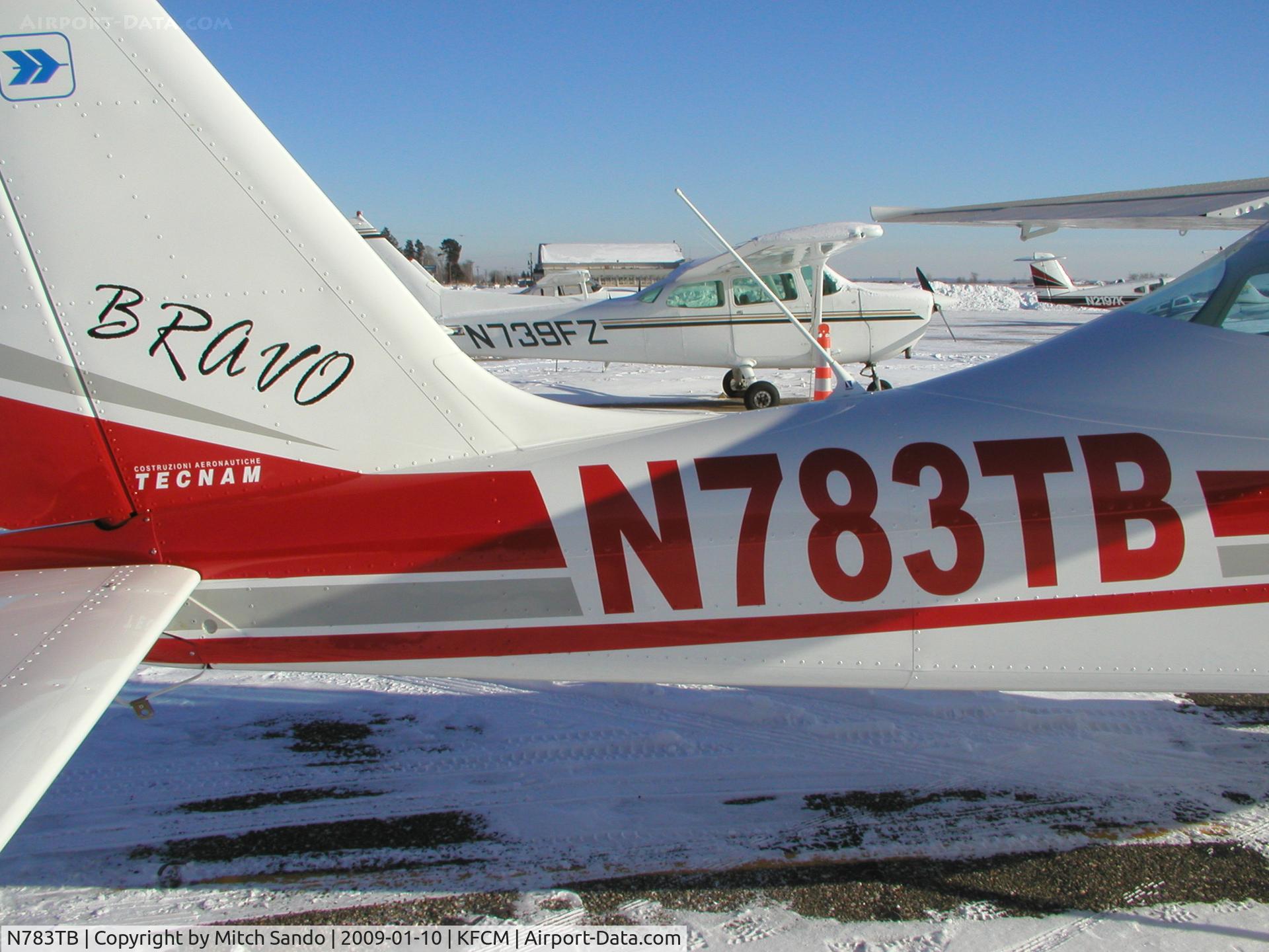 N783TB, Tecnam P-2004 Bravo C/N 110, Parked on the ramp at Thunderbird.