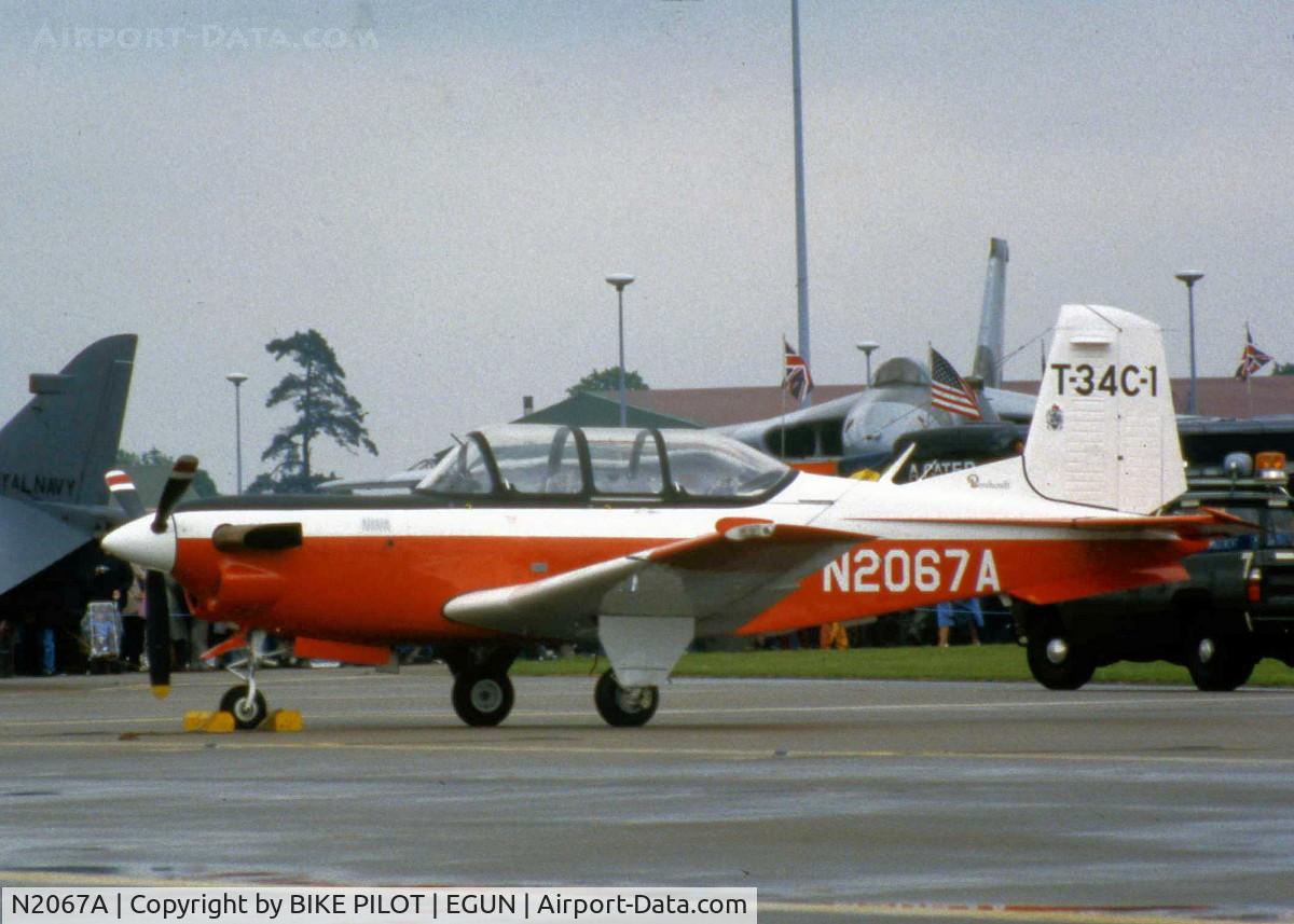 N2067A, Beech T-34C-1 Turbo Mentor C/N GM-78, THIS A/C WAS DESTROYED AT AN AIRSHOW AT MILDENHALL 1988 KILLING BOTH ON BOARD