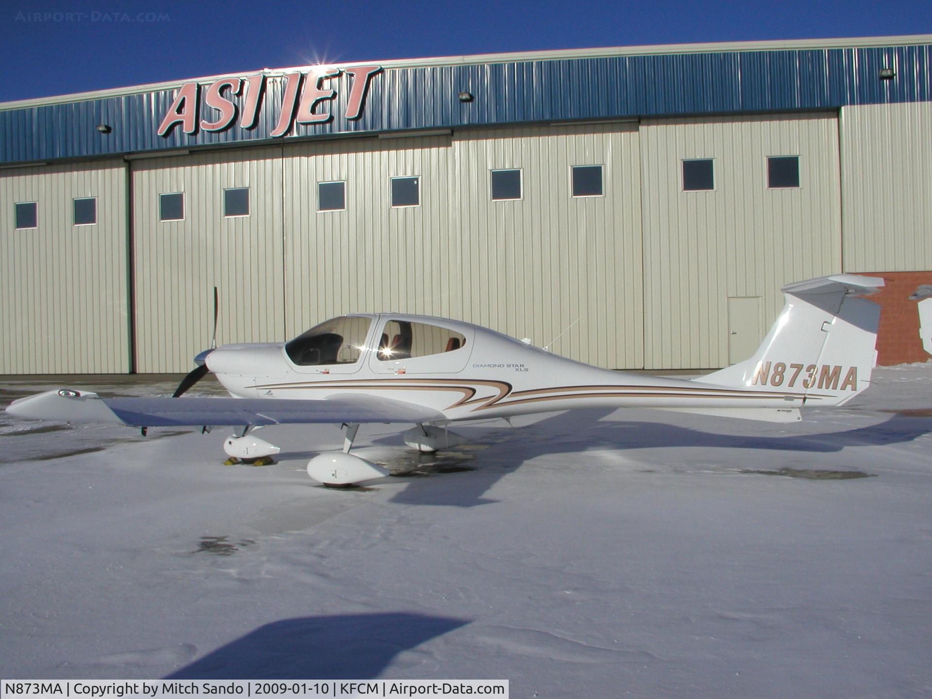 N873MA, 2007 Diamond DA-40 Diamond Star C/N 40.883, Parked on the ramp at ASI.