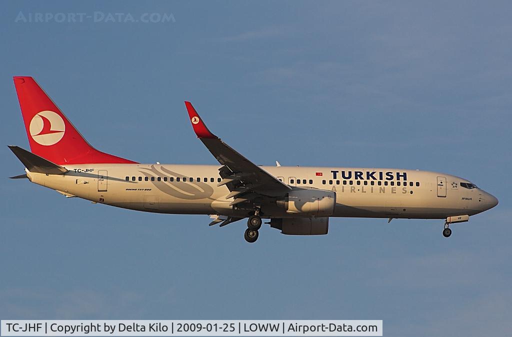 TC-JHF, 2008 Boeing 737-8F2 C/N 35745, Turkish Airlines new Boeing 737-8F2  deliv.2008-12-17