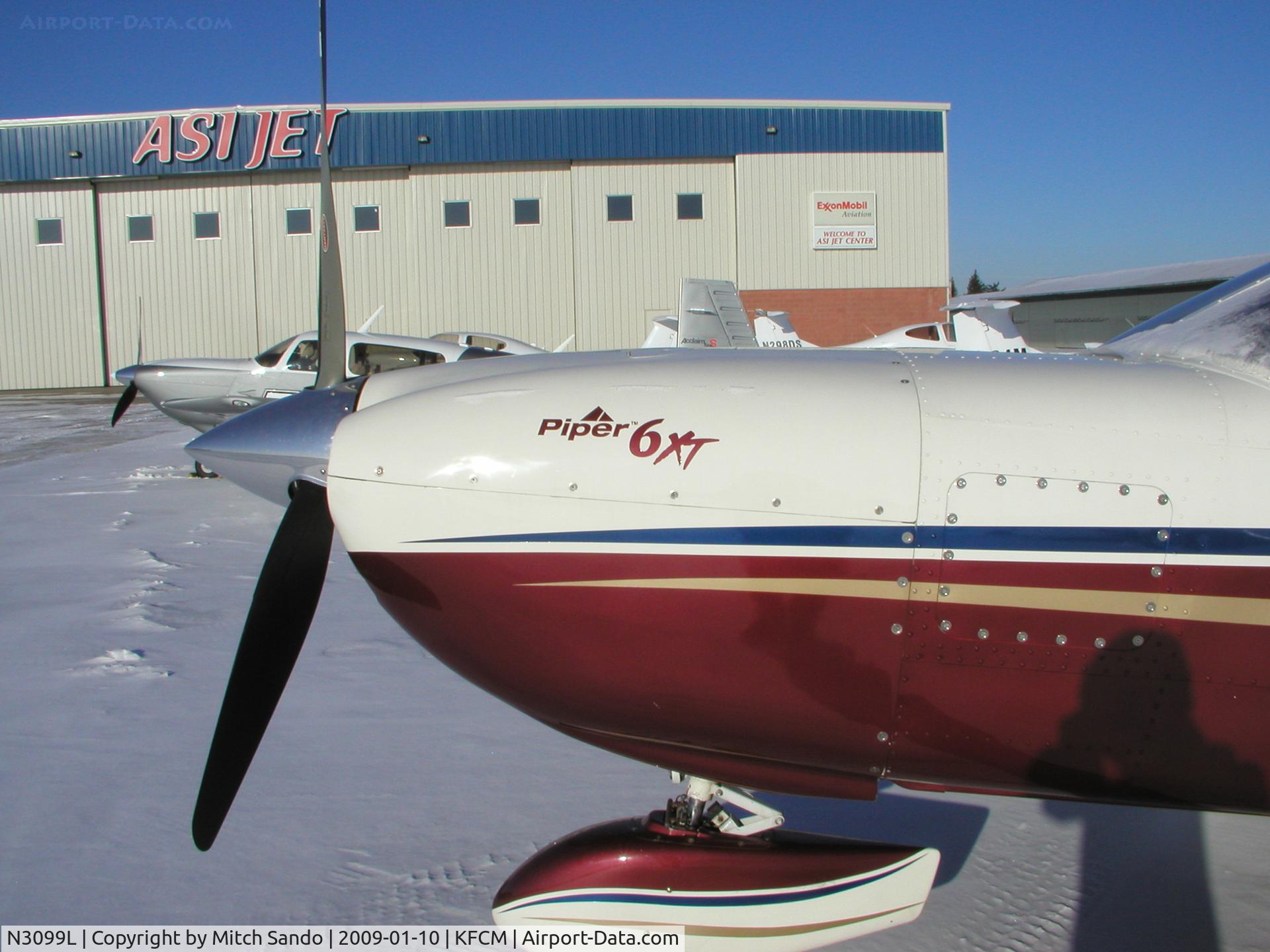 N3099L, 2005 Piper PA-32-301XTC Saratoga C/N 3255032, Parked on the ramp at ASI.