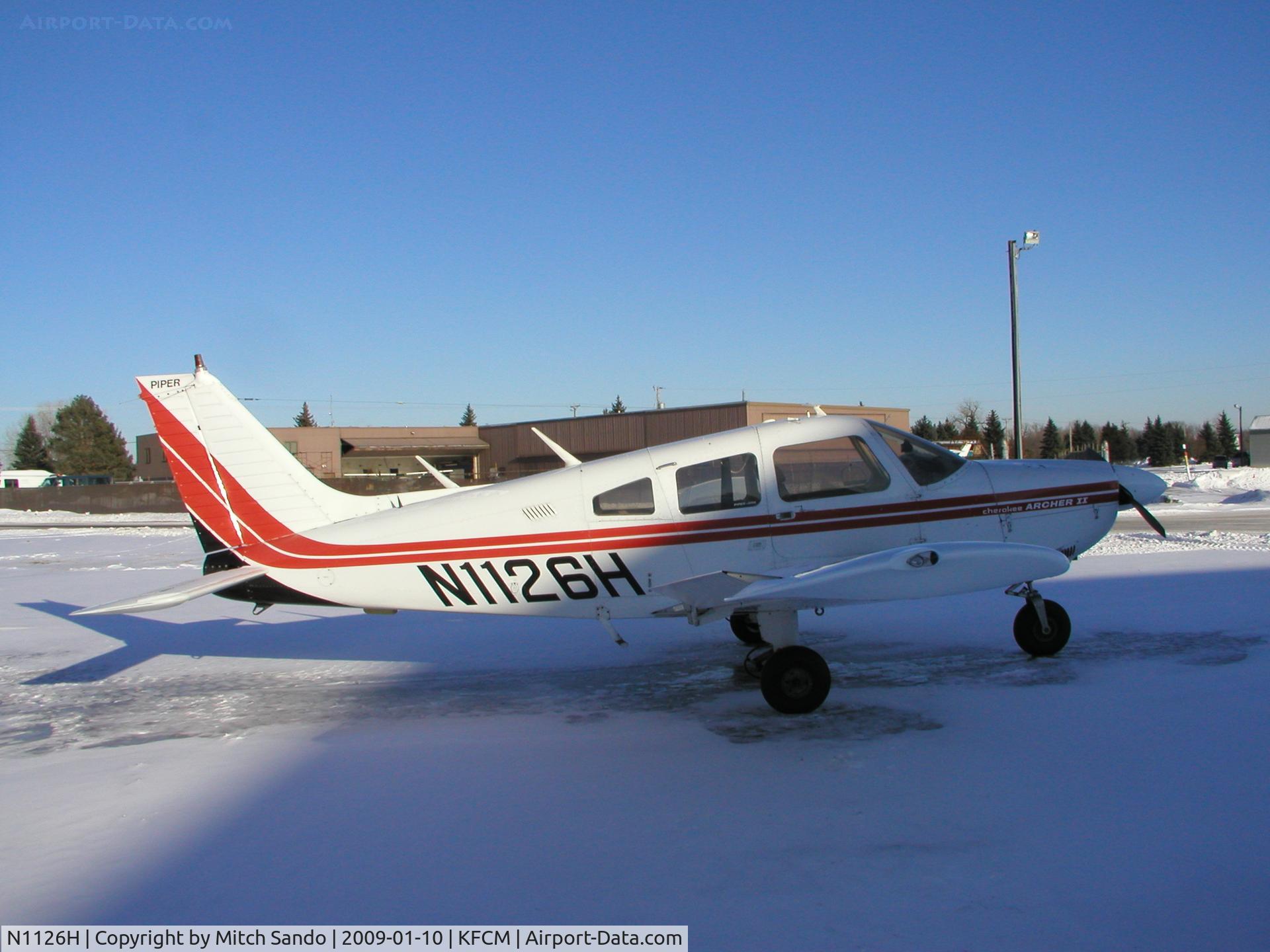 N1126H, 1976 Piper PA-28-181 C/N 28-7790286, Parked on the ramp at ASI.
