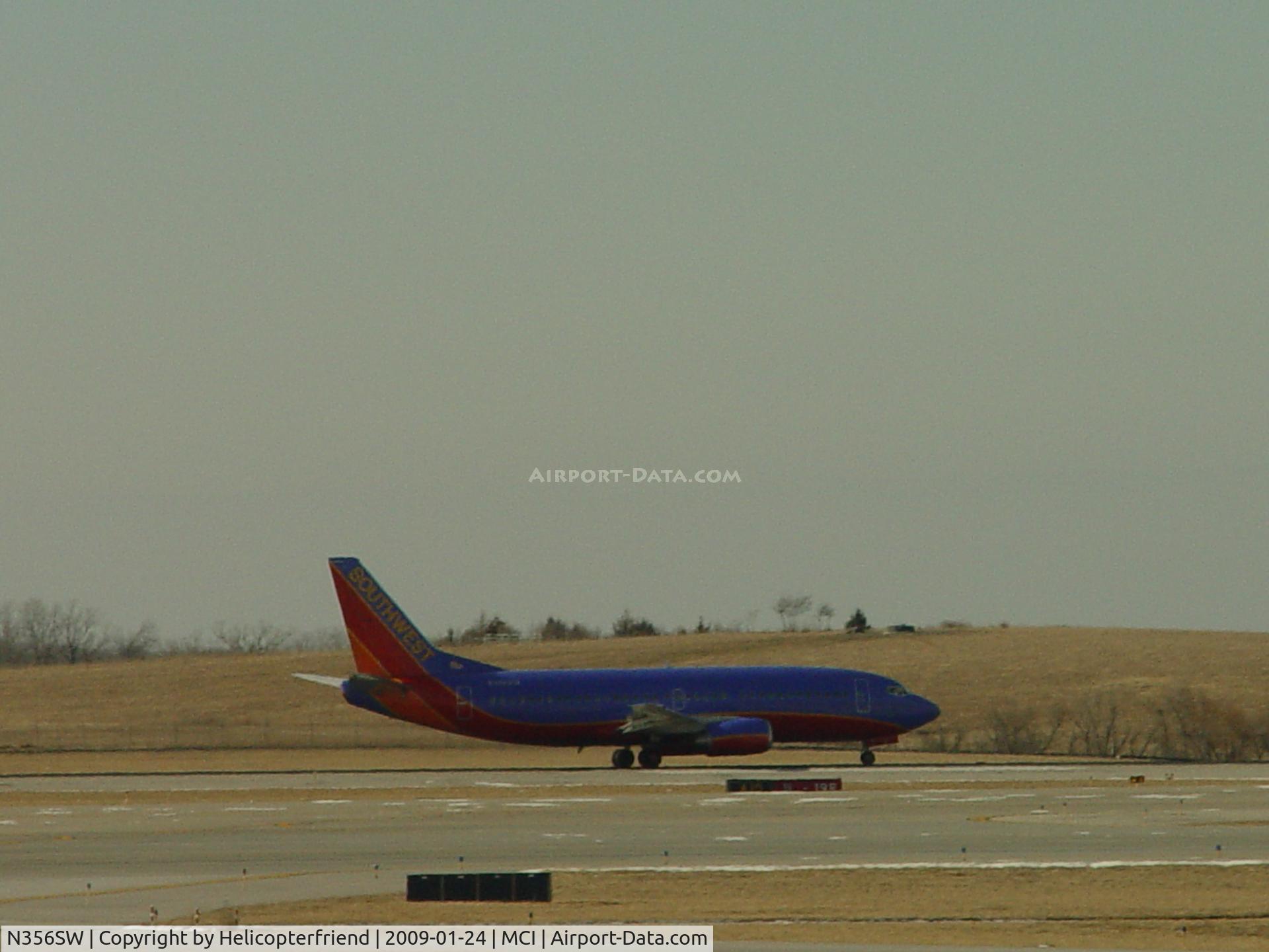 N356SW, 1991 Boeing 737-3H4 C/N 25251, Starting roll for take off