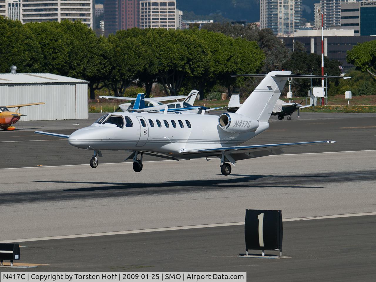 N417C, 2005 Cessna 525B CitationJet CJ3 C/N 525B0006, N417C arriving on RWY 21
