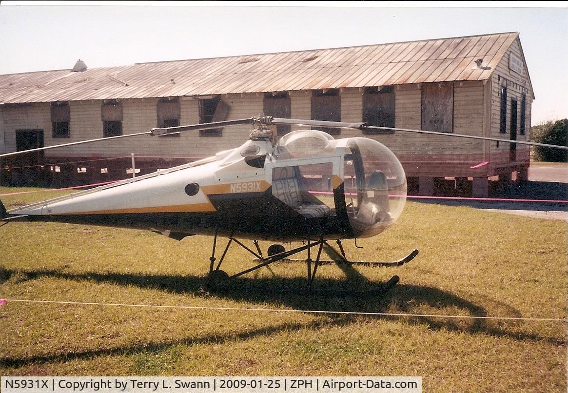 N5931X, Brantly B-2 C/N 69, Parked in Zephyrhills, Florida at an airshow