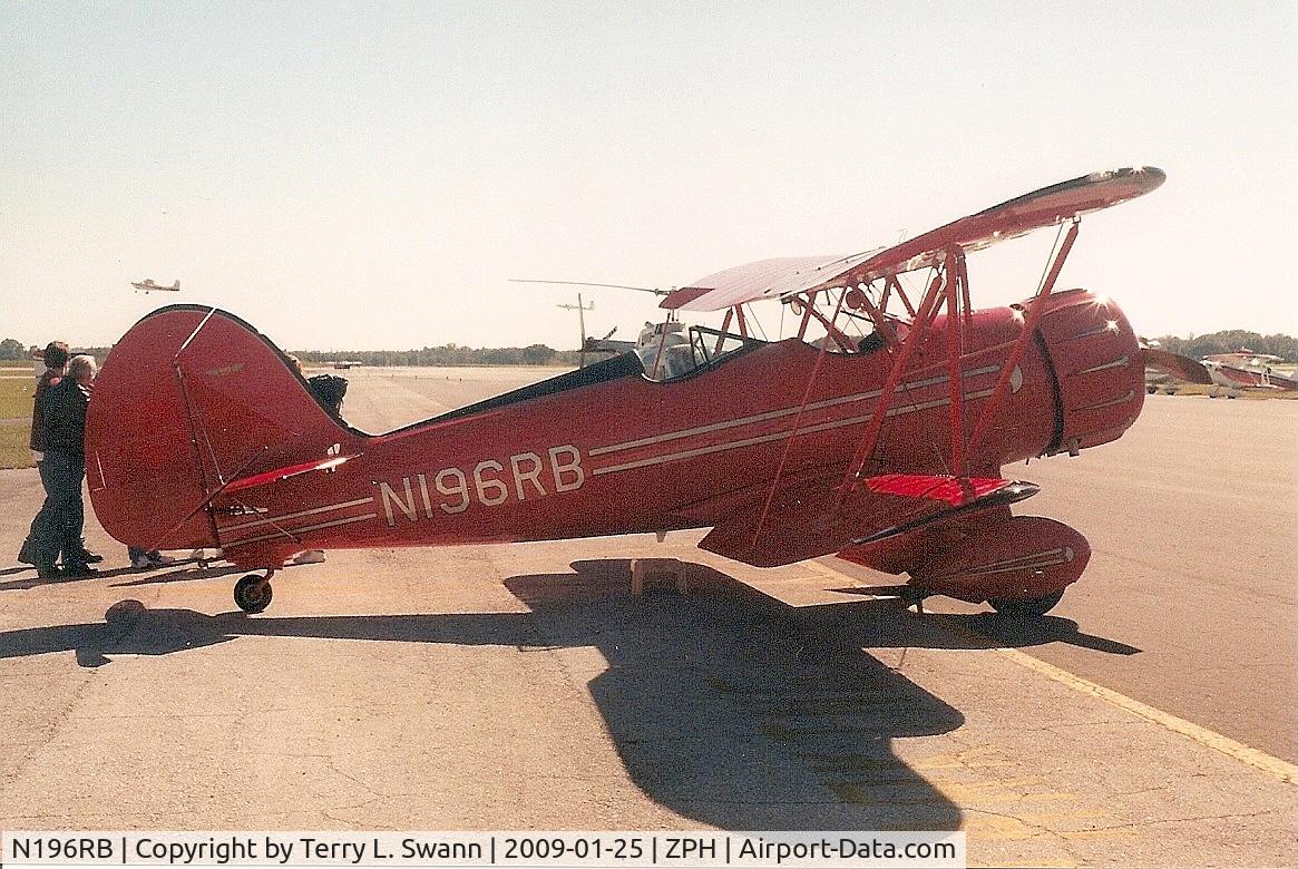 N196RB, 1996 Waco YMF C/N F5C-071, Parked at Zephyrhills Airport in Florida