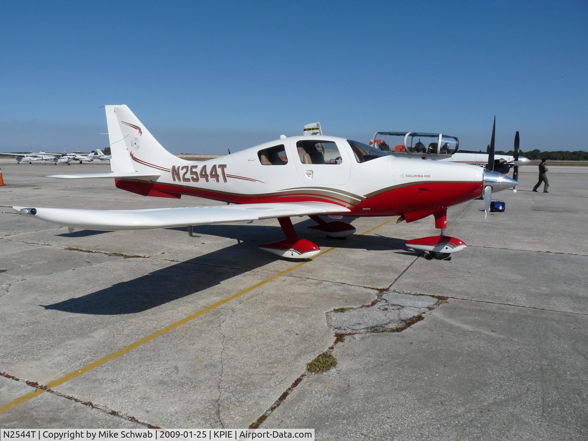 N2544T, 2005 Lancair LC41-550FG C/N 41072, parked @ KPIE