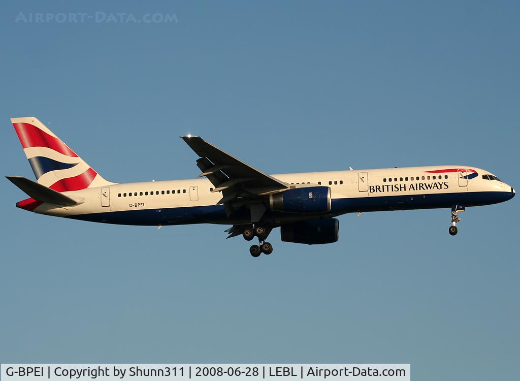 G-BPEI, 1994 Boeing 757-236 C/N 25806, Landing rwy 07R