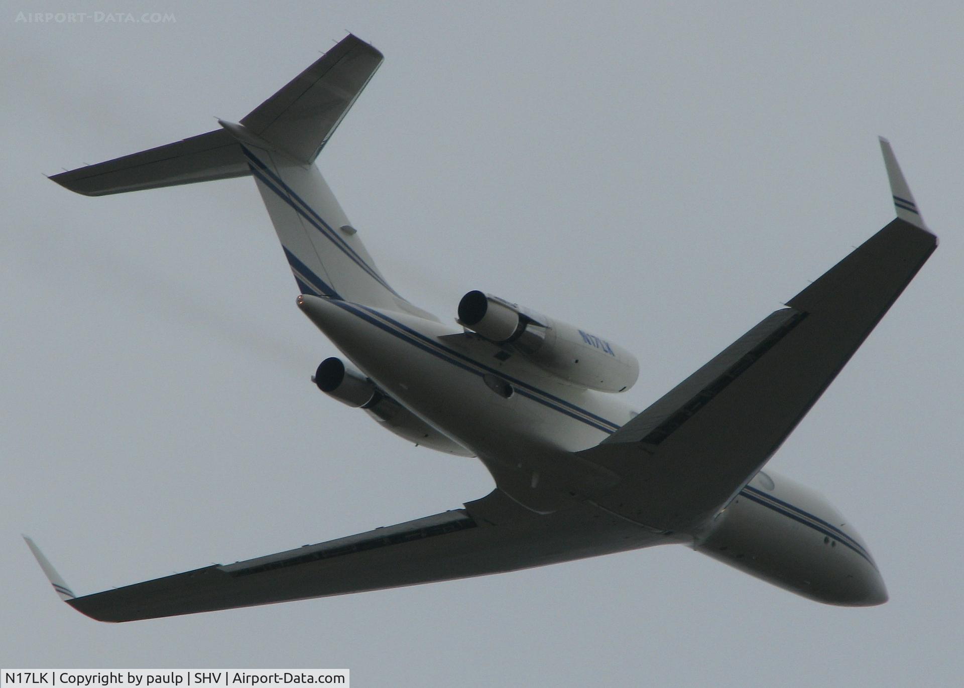 N17LK, 1984 Gulfstream Aerospace G-1159A Gulfstream III C/N 431, Taking off from Shreveport Regional.