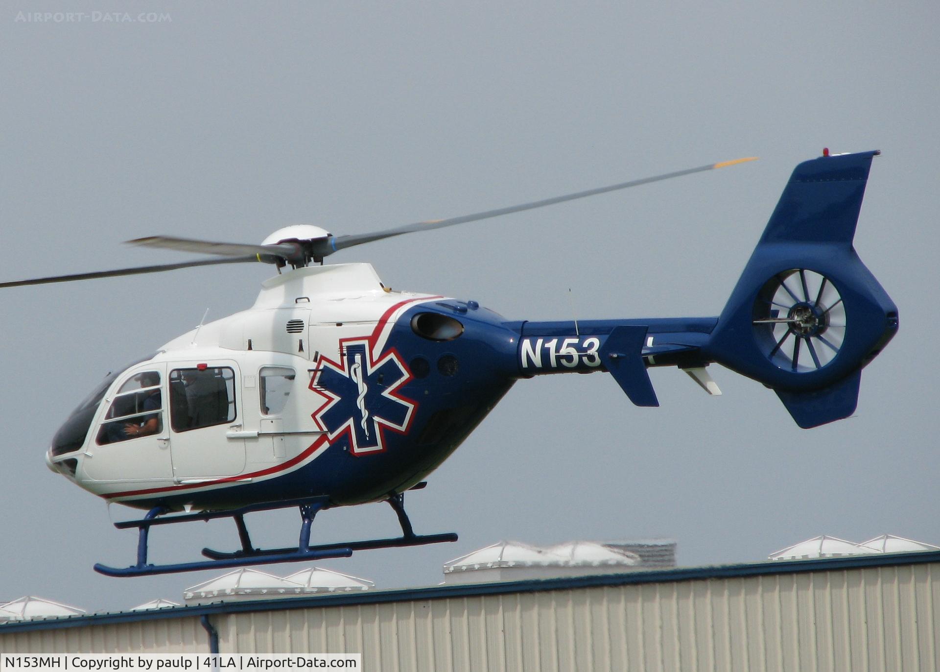 N153MH, 1997 Eurocopter EC-135T-1 C/N 0021, At Metro Aviation near the Downtown Shreveport airport.