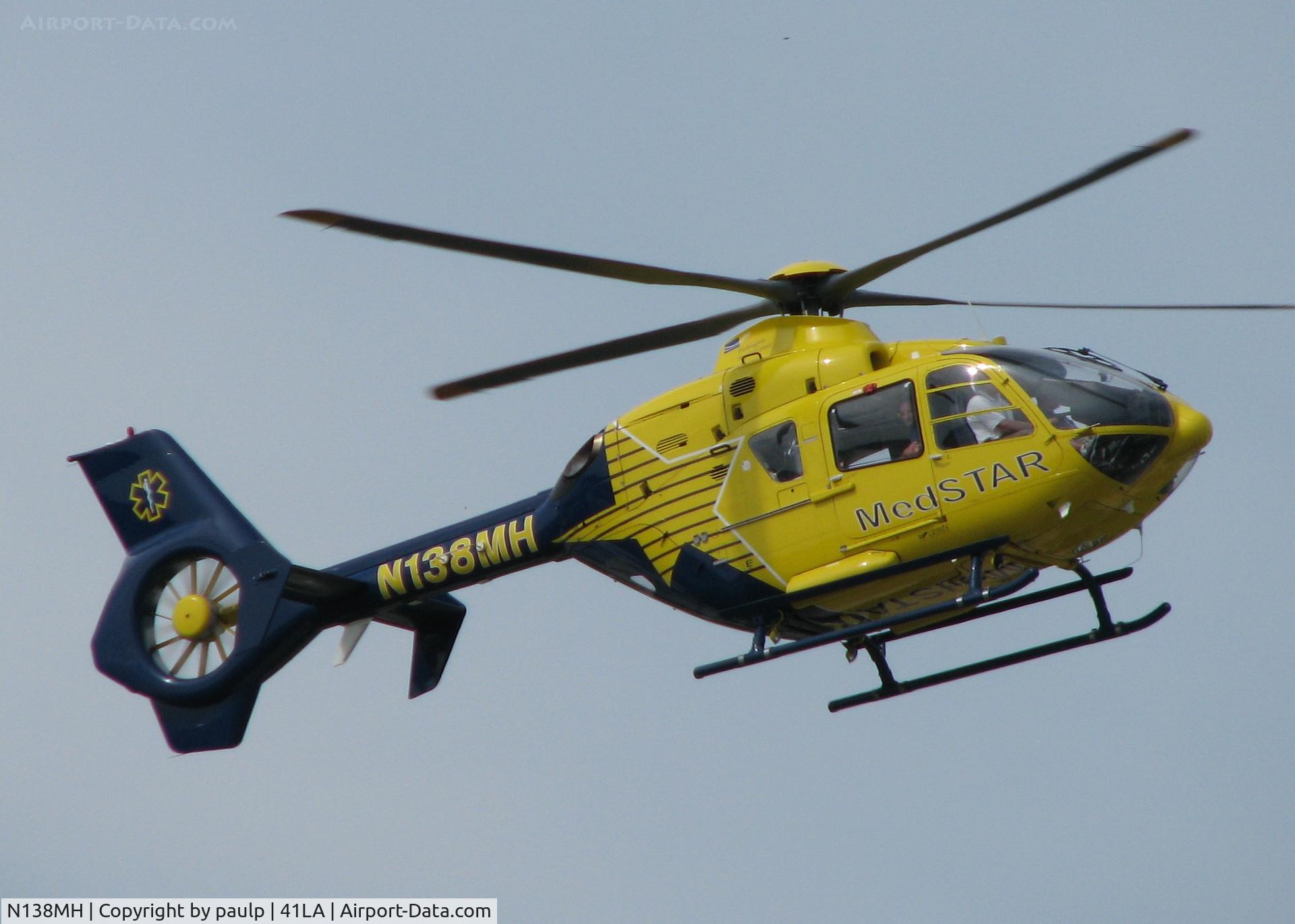 N138MH, 2005 Eurocopter EC-135T-2 C/N 0417, At Metro Aviation near the Downtown Shreveport airport.