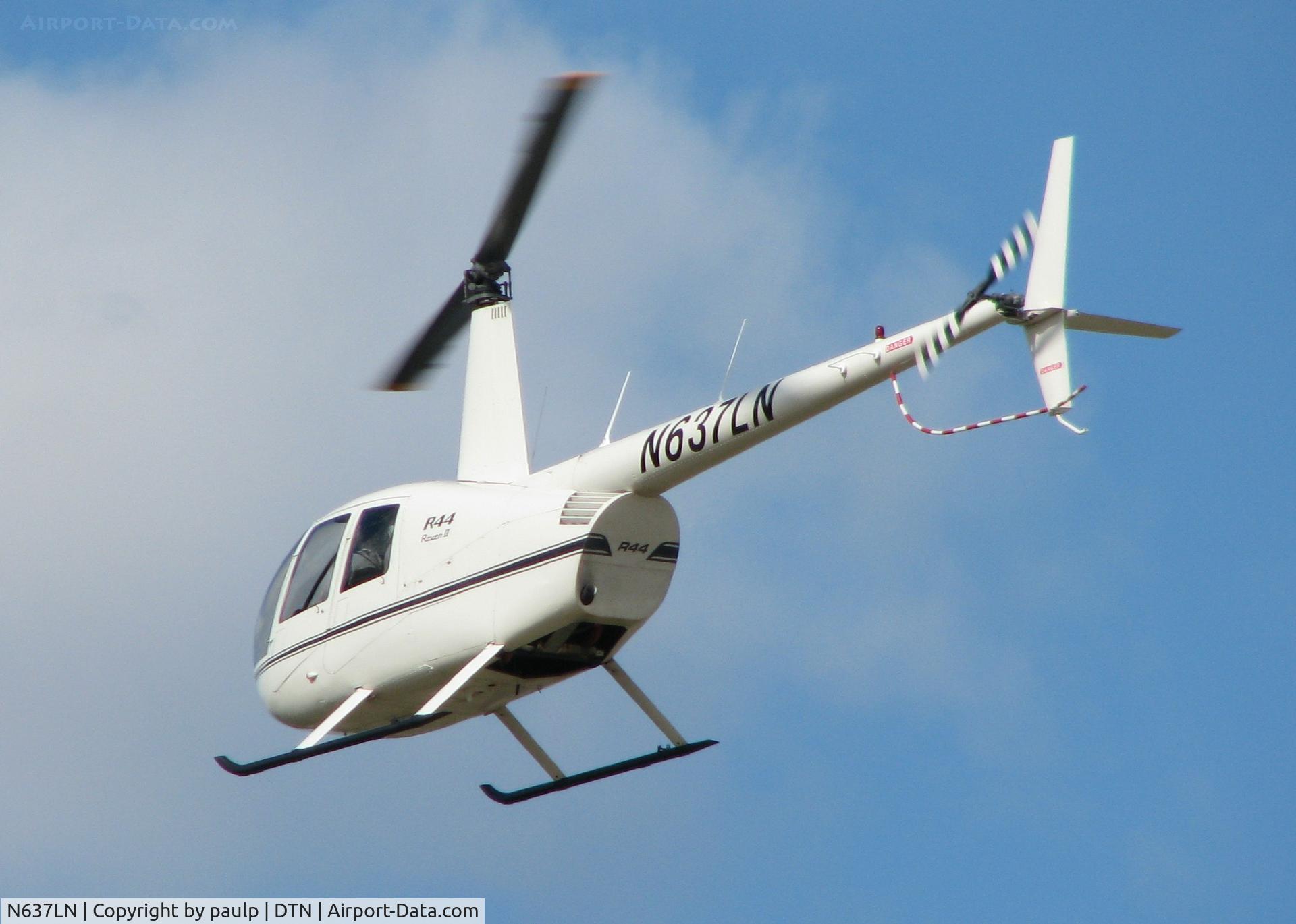 N637LN, 2007 Robinson R44 Raven II C/N 11637, At the Downtown Shreveport airport.