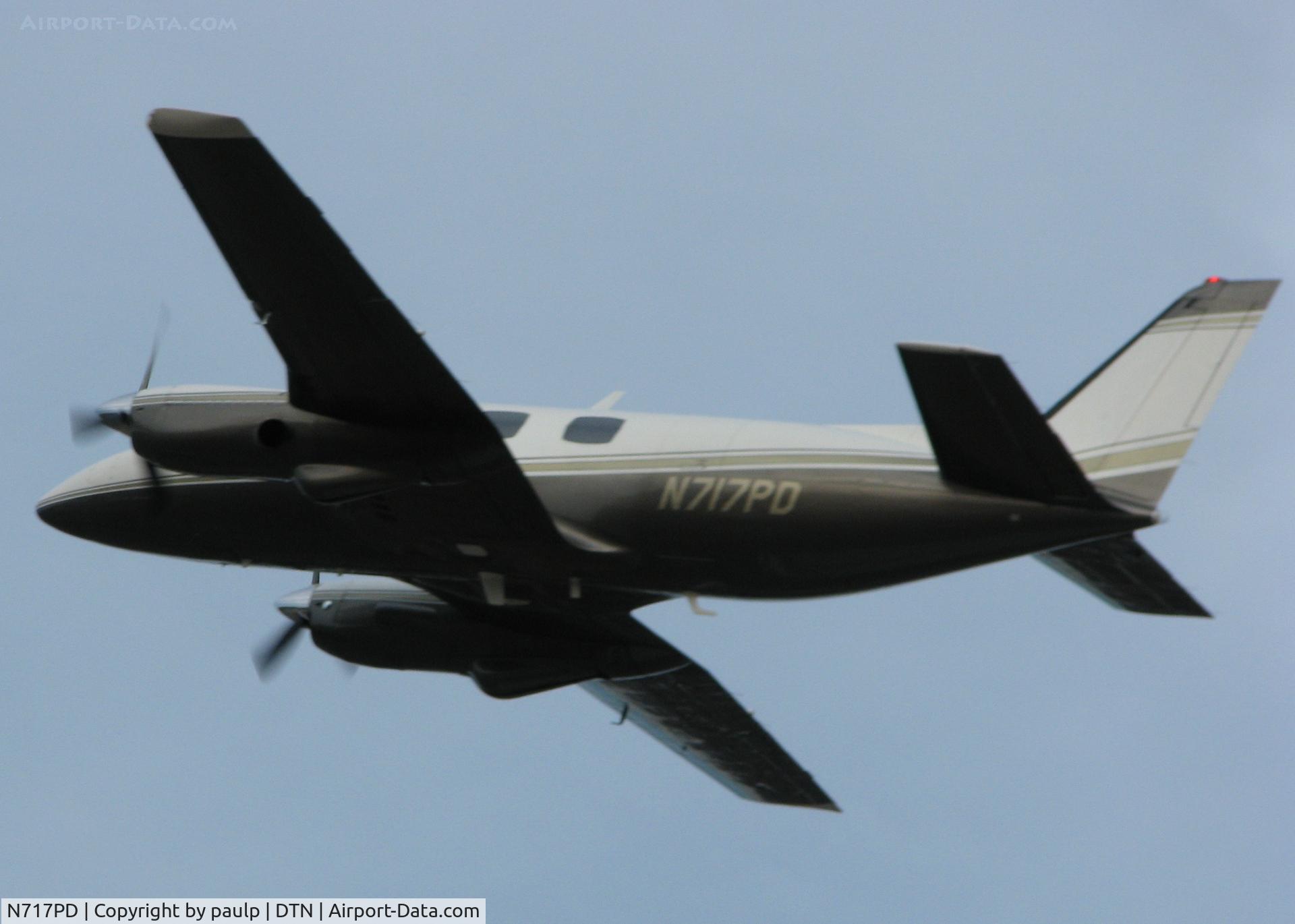 N717PD, Swearingen SA-26AT Merlin IIB C/N T26-178, Taking off from Downtown Shreveport.