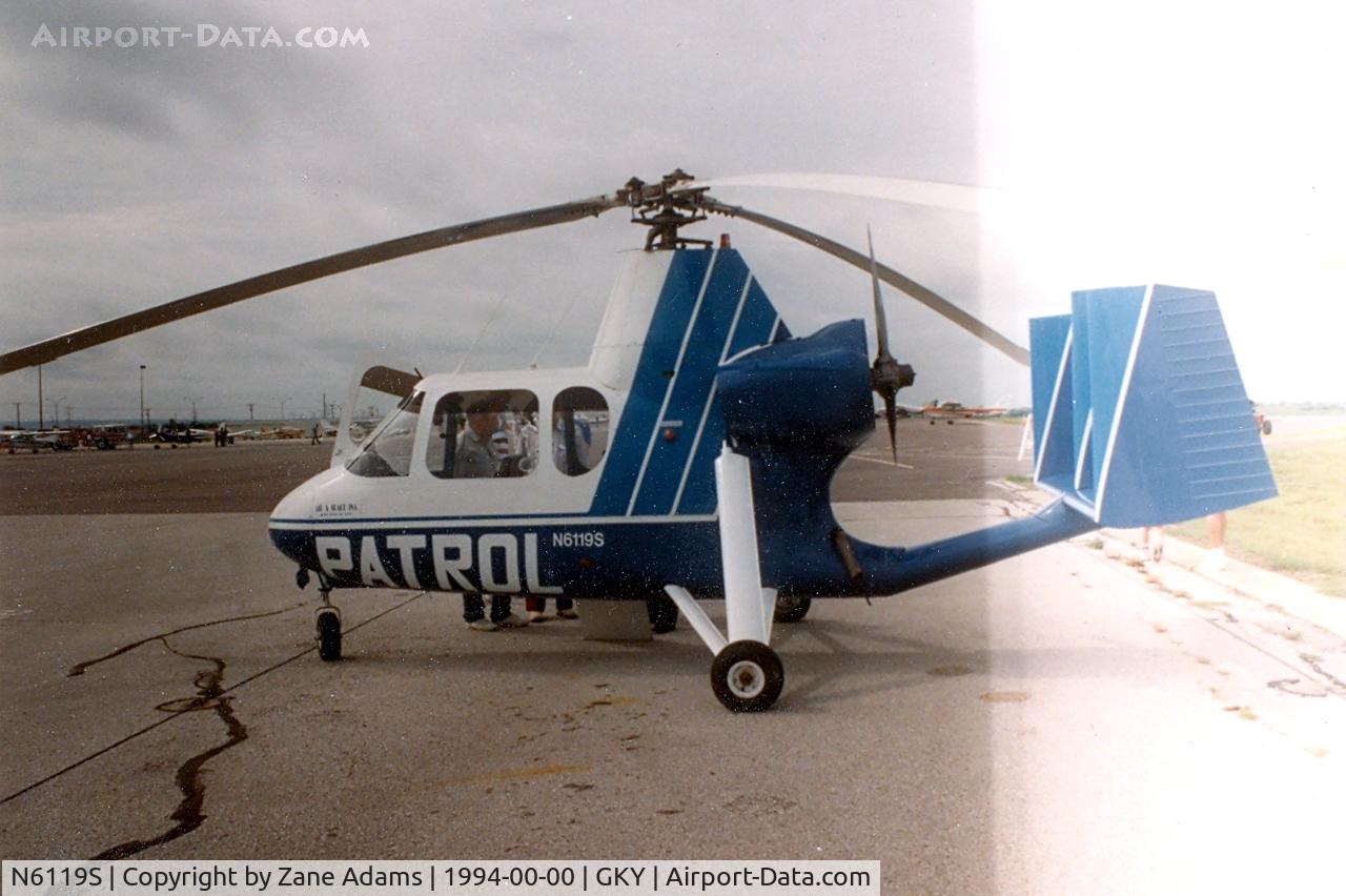 N6119S, 1965 Air & Space America Inc 18A C/N 18-25, Gyrocopter patrol demonstrtor at Arlington Muni