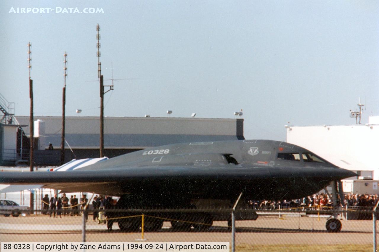 88-0328, Northrop Grumman B-2A Spirit C/N 1007/AV-7, B-2 Spirit at LTV Dallas (former Dallas Naval Airstation) for employee appreciation party.