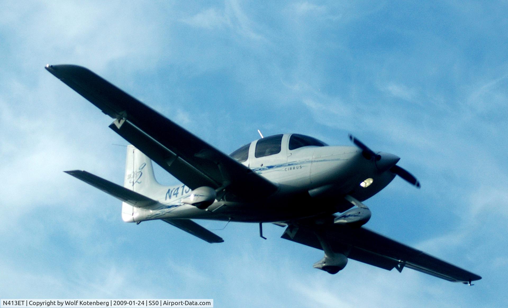 N413ET, 2006 Cirrus SR20 C/N 1689, on Final in Auburn