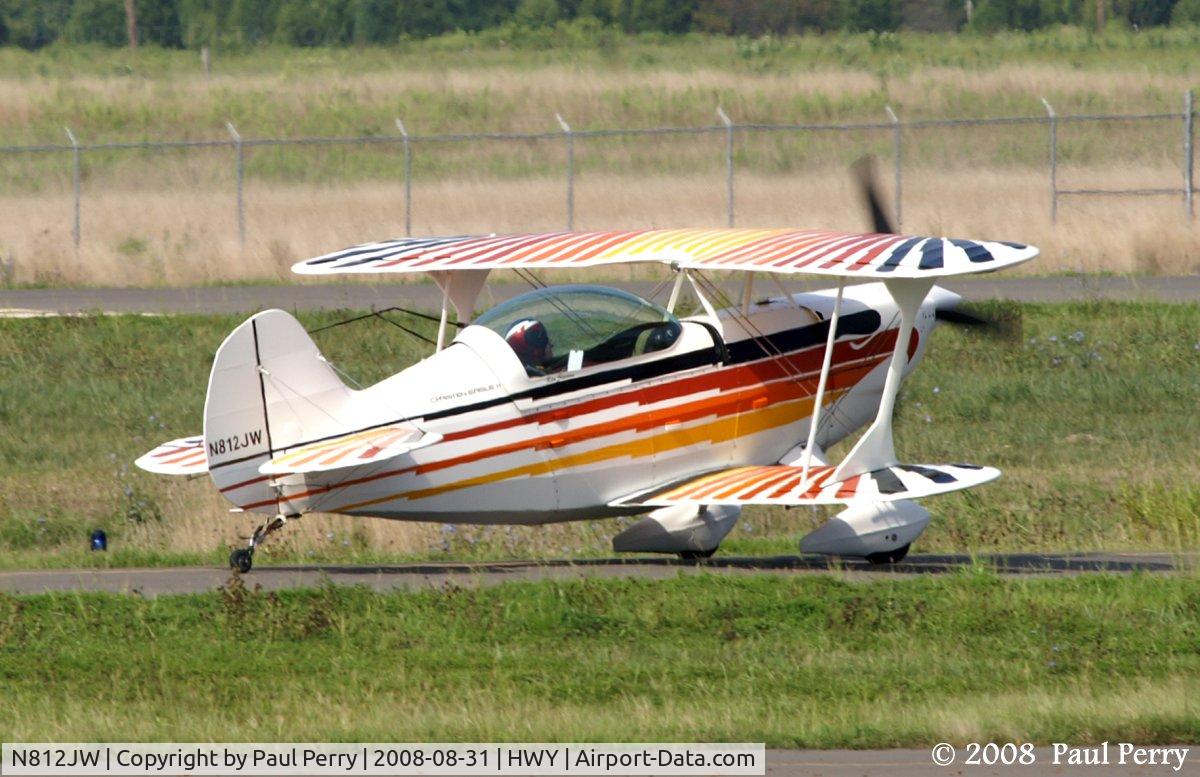 N812JW, Christen Eagle II C/N WOOD-0001, Rolling out for a short jaunt