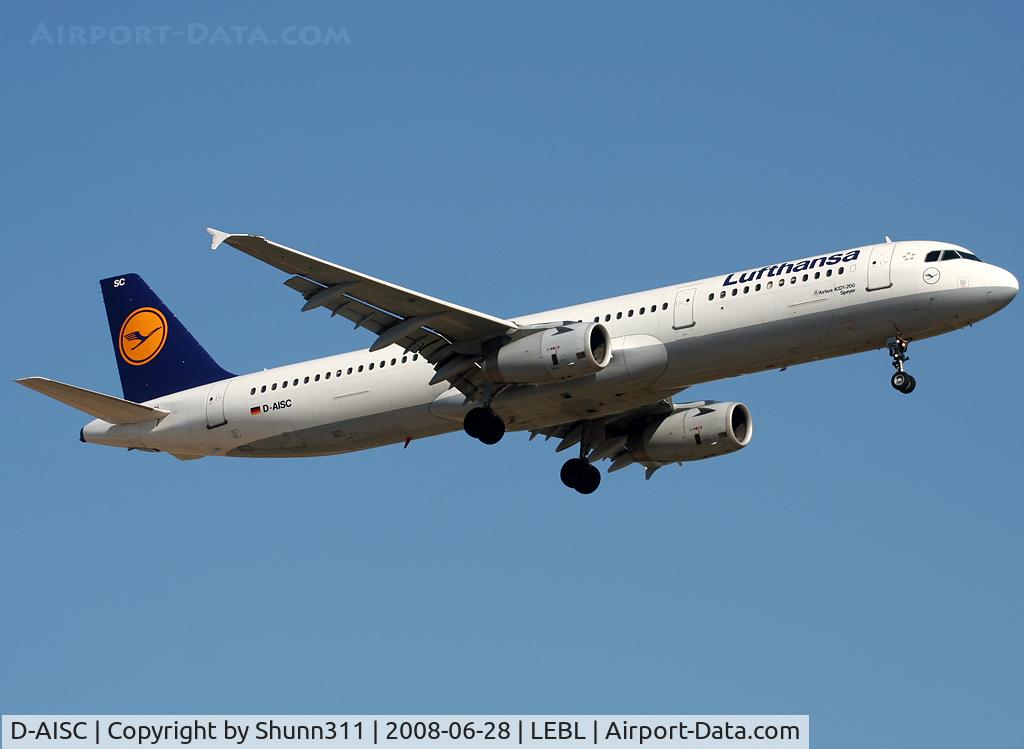 D-AISC, 1999 Airbus A321-231 C/N 1161, Landing rwy 07R