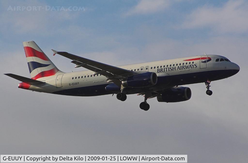 G-EUUY, 2008 Airbus A320-232 C/N 3607, British Airways