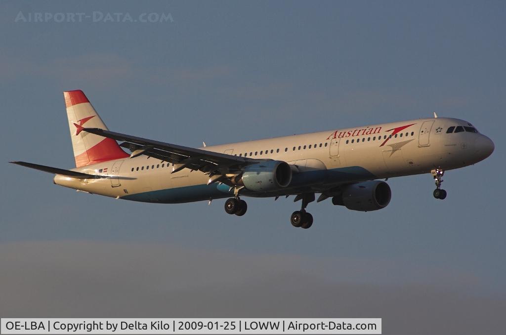 OE-LBA, 1995 Airbus A321-111 C/N 552, AUSTRIAN AIRLINES