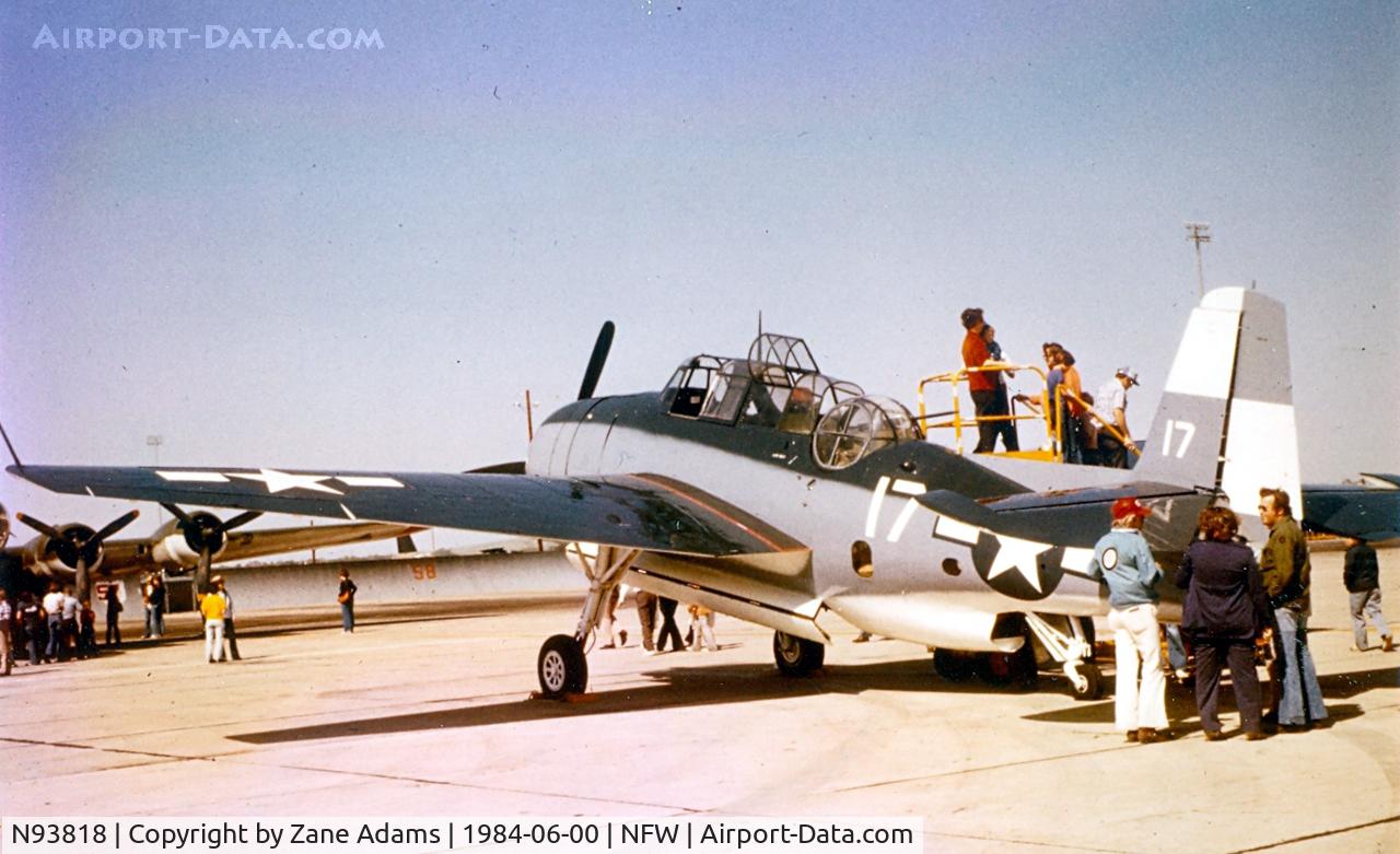 N93818, 1945 Grumman TBM-3E Avenger C/N 53818, At Carswell AFB airshow