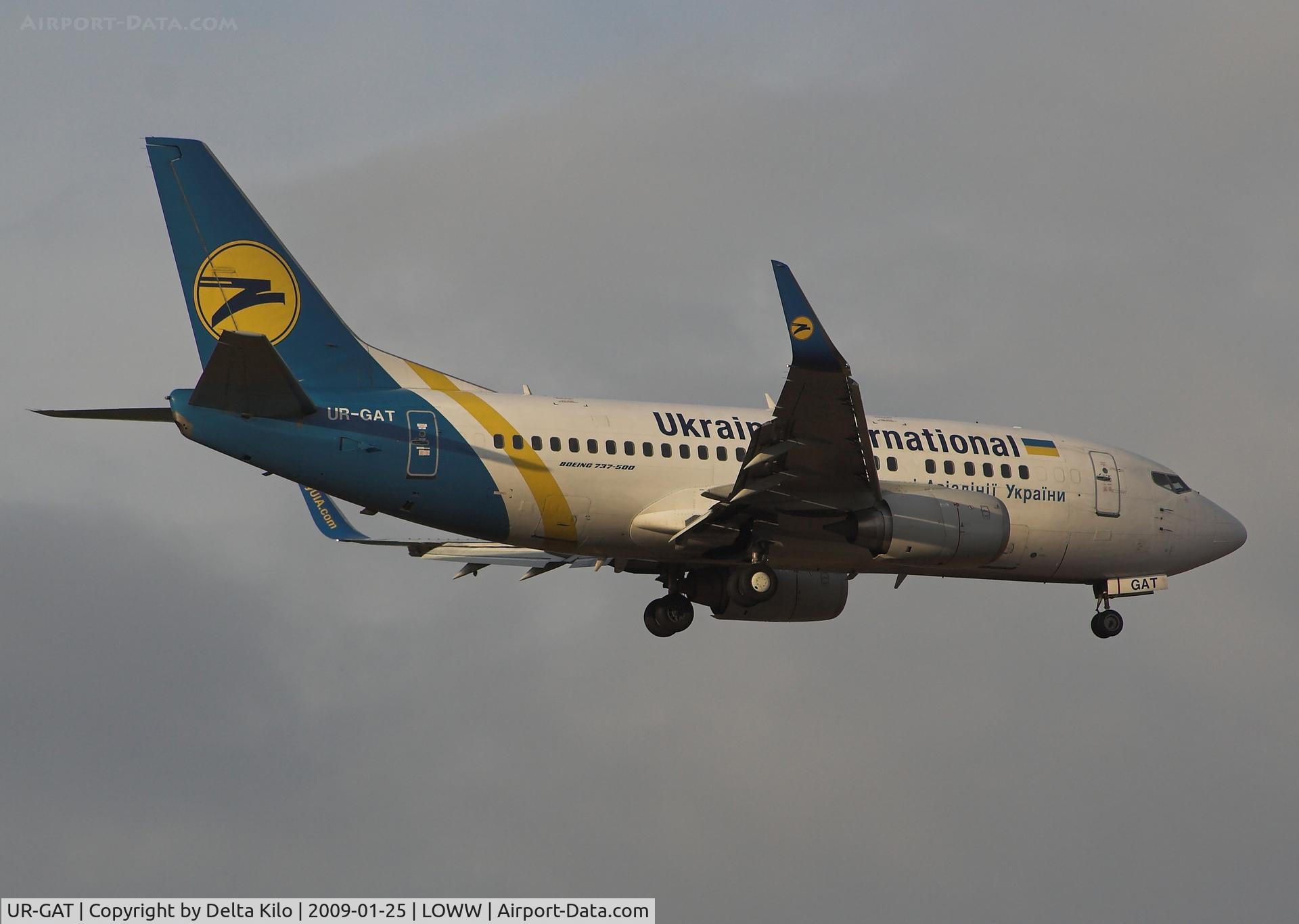 UR-GAT, 1993 Boeing 737-528 C/N 25237, Ukraine International
