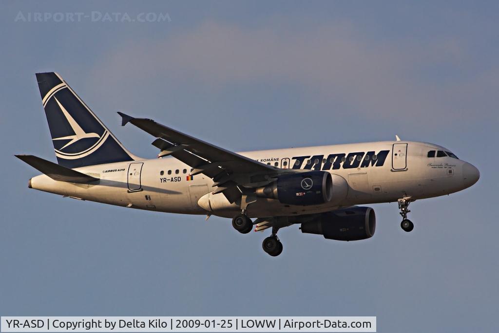 YR-ASD, 2007 Airbus A318-111 C/N 3225, TAROM  A318-111