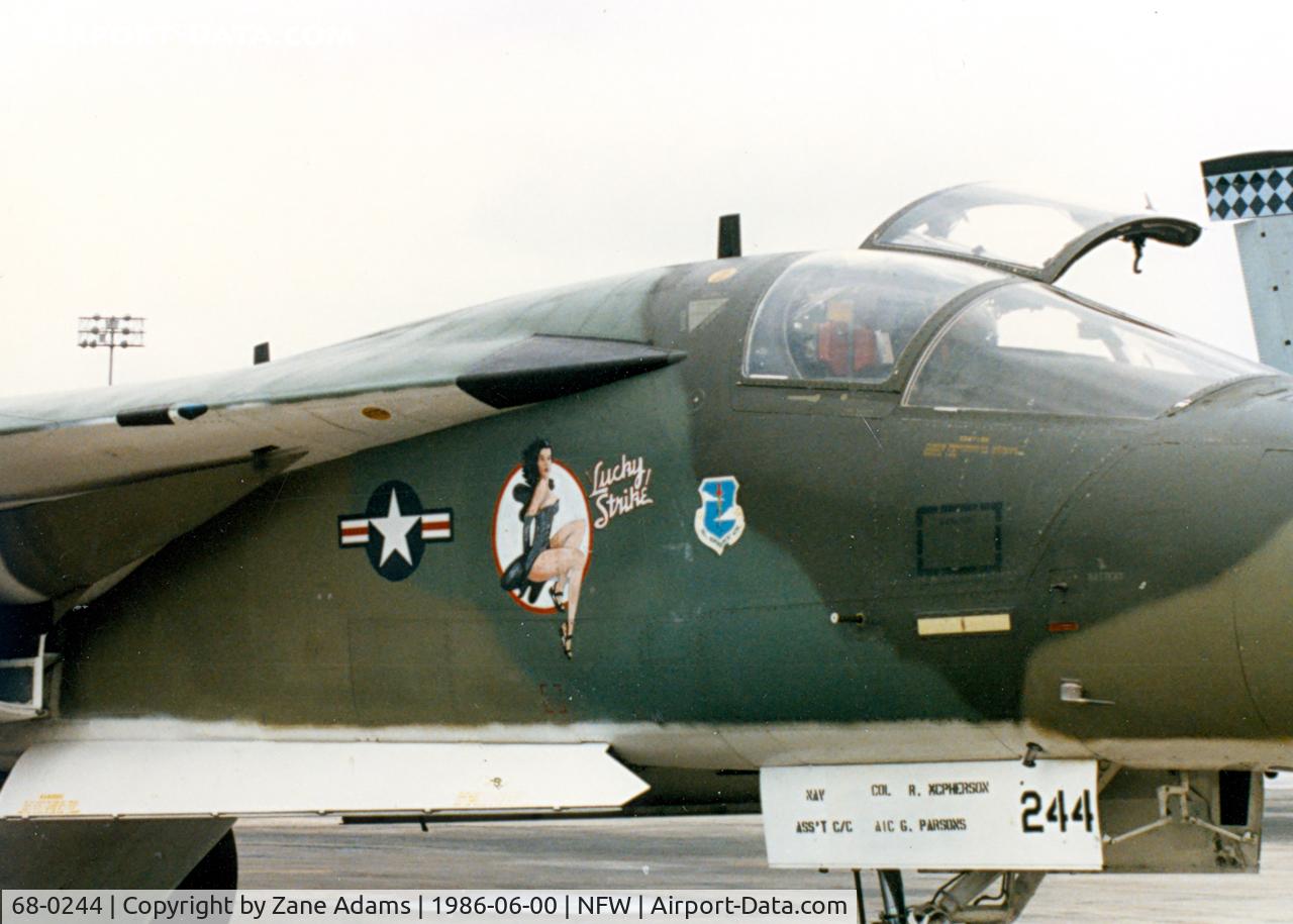 68-0244, General Dynamics FB-111A Aardvark C/N B1-16, FB-111 ose art at Carswell AFB