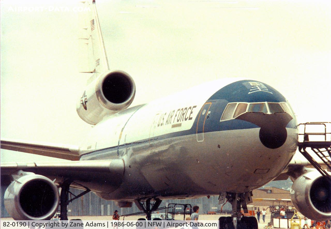82-0190, 1982 McDonnell Douglas KC-10A Extender C/N 48212, USAF KC-10 - this aircraft was destroyed in a ground incident at Barksdale AFB 09/17/87