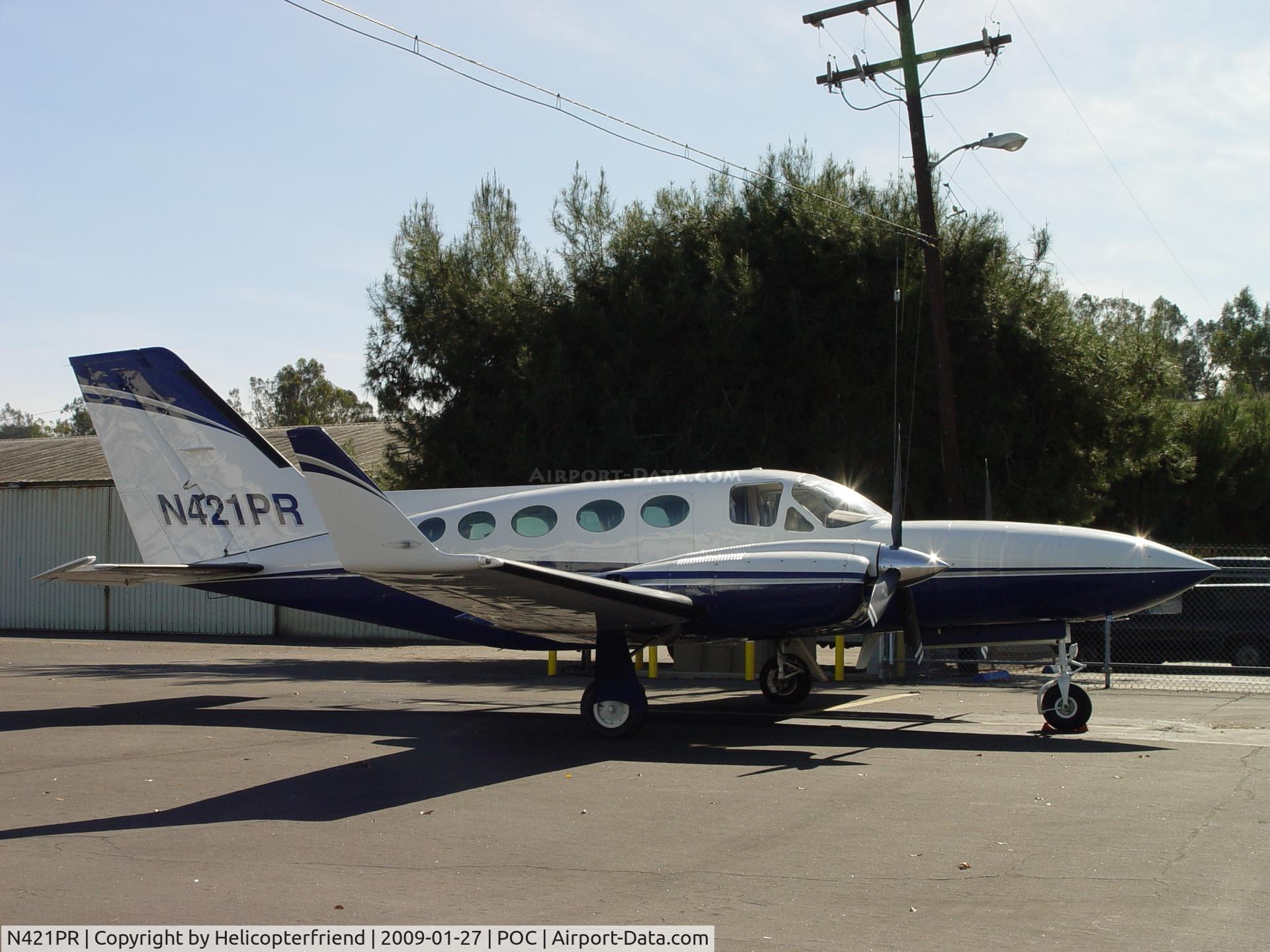 N421PR, 1975 Cessna 421C Golden Eagle C/N 421C-0027, Parked in the sun