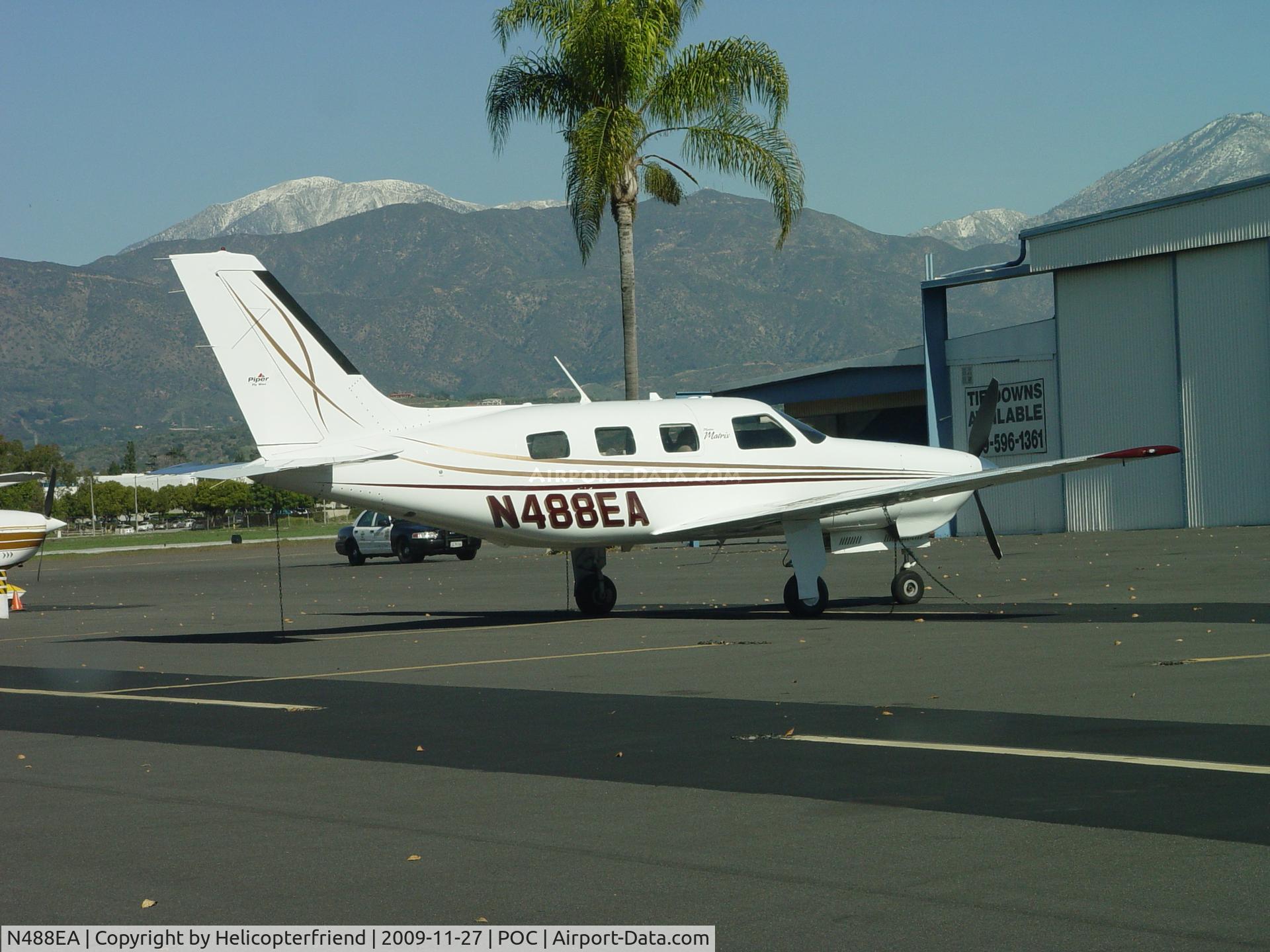 N488EA, 2008 Piper PA-46R-350T Malibu Matrix C/N 4692016, Parked in Transient Parking at Brackett