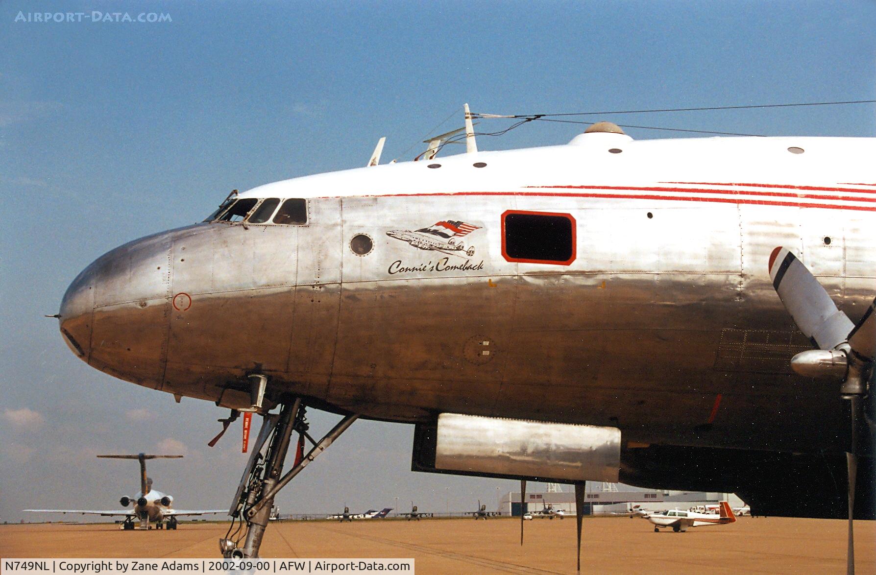 N749NL, 1949 Lockheed L-749-79 Constellation C/N 2604, Dutch Connie at Alliance Fort Worth - stop over on the way east to Europe from Arizona.