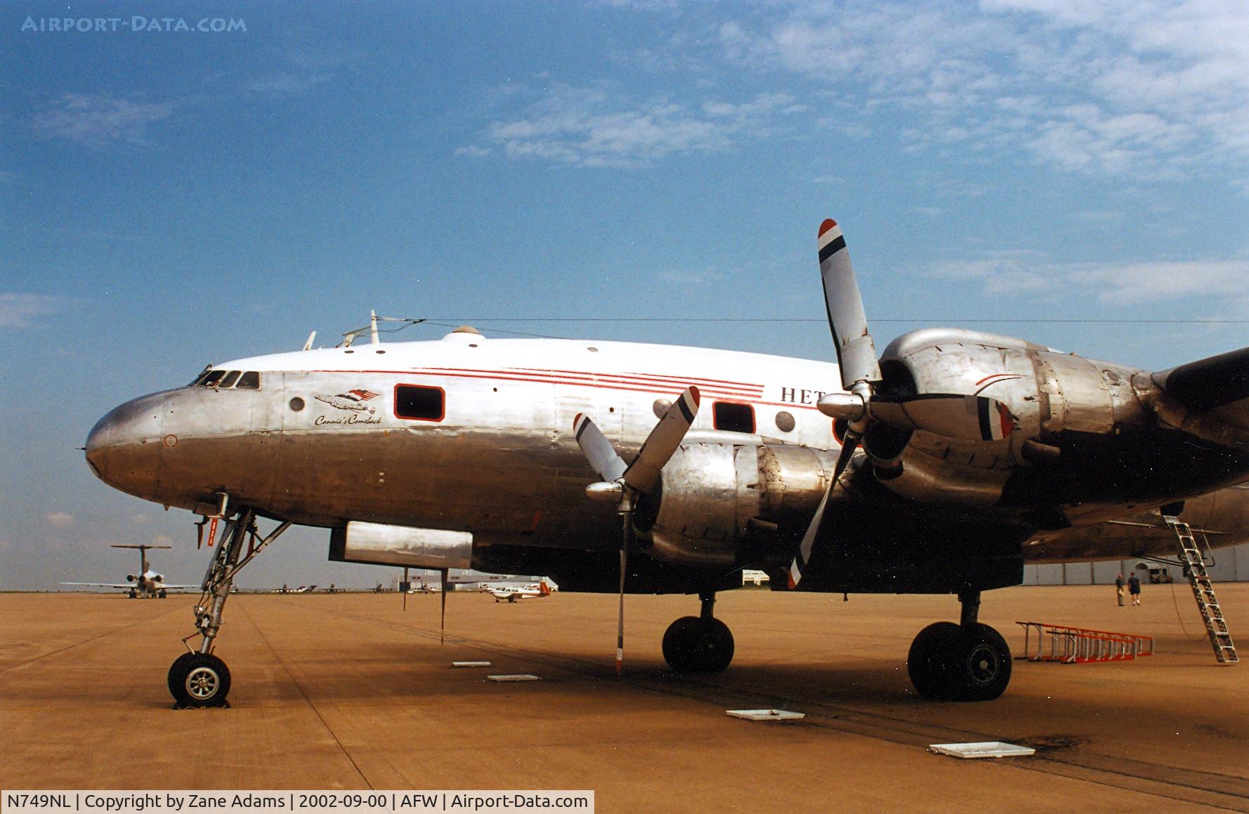 N749NL, 1949 Lockheed L-749-79 Constellation C/N 2604, Dutch Connie at Alliance Fort Worth - stop over on the way east to Europe from Arizona.