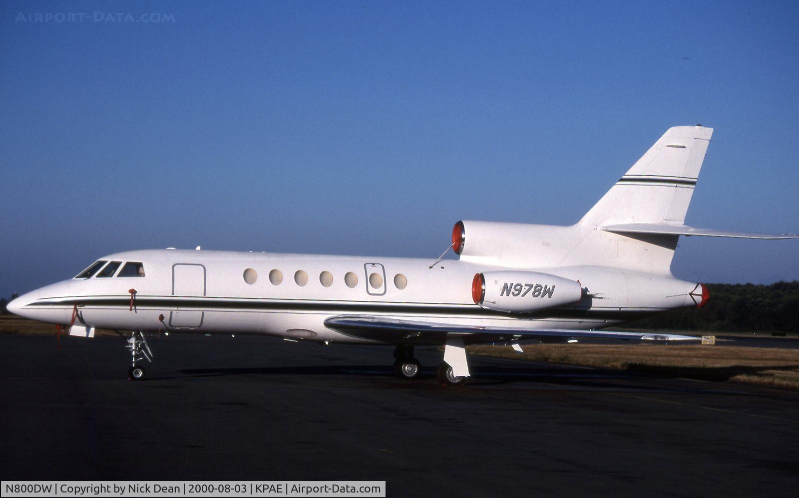 N800DW, 1981 Dassault Falcon 50 C/N 49, Seen here as N978W this airframe is currently registered N800DW as posted