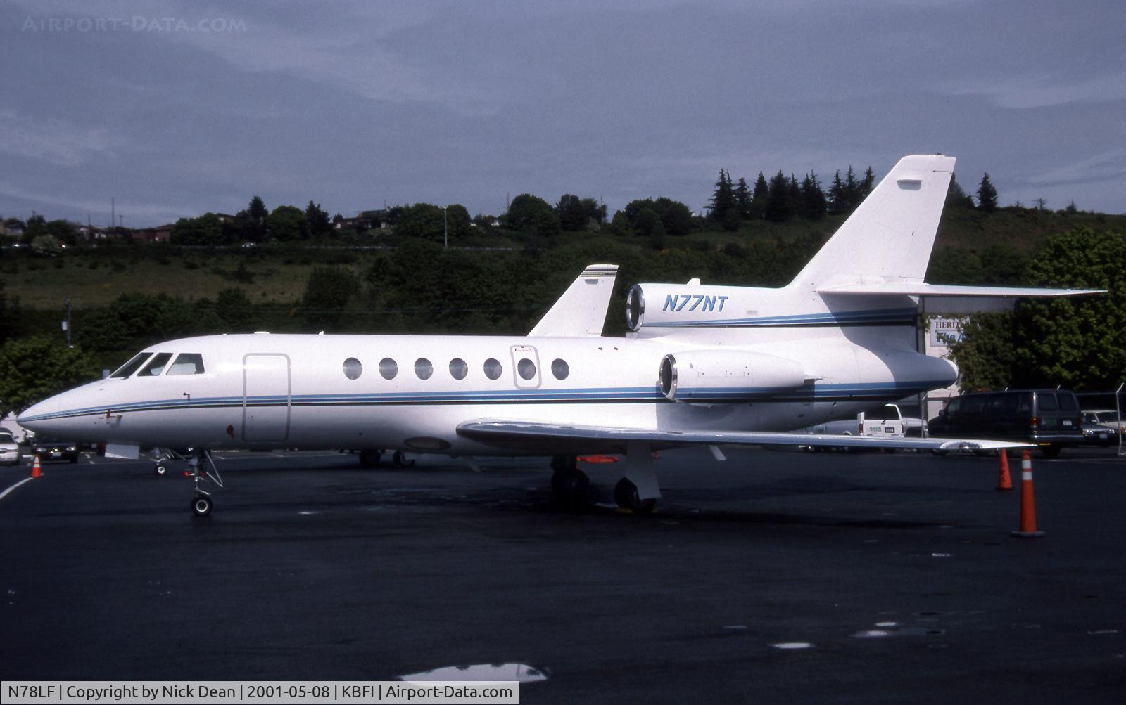 N78LF, 1981 Dassault-Breguet Falcon 50 C/N 77, Seen here as N77NT this airframe is currently registered N78LF as posted