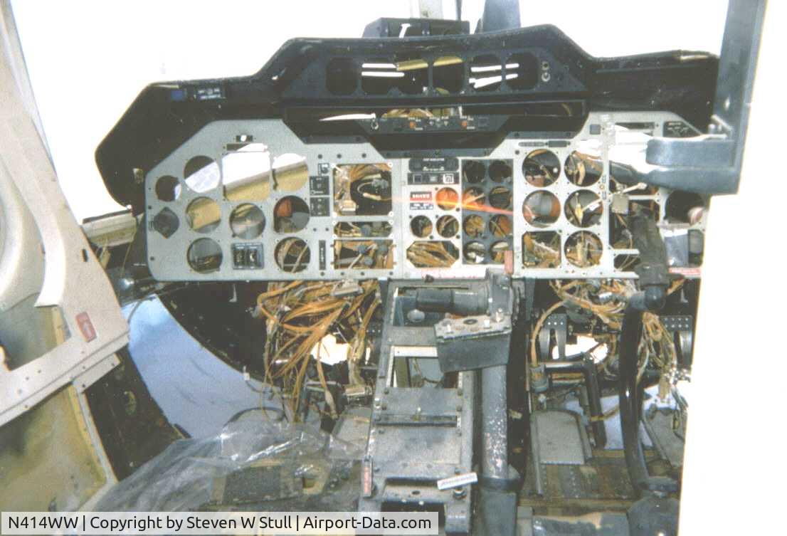 N414WW, 1980 Bell 222 C/N 47042, Dash of airframe before restoration to Airwolf