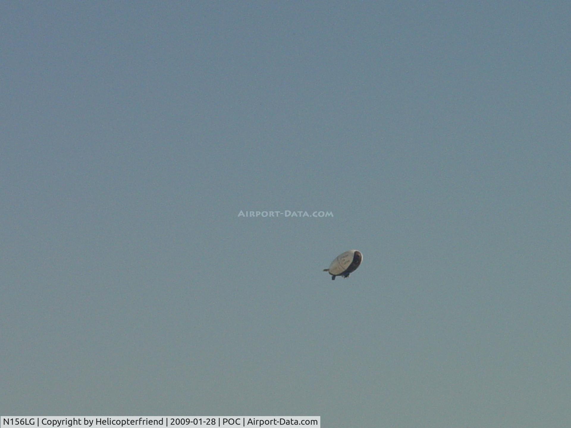 N156LG, 2000 American Blimp Corp A-1-70 C/N 106, Approaching south of Brackett, around IS 10