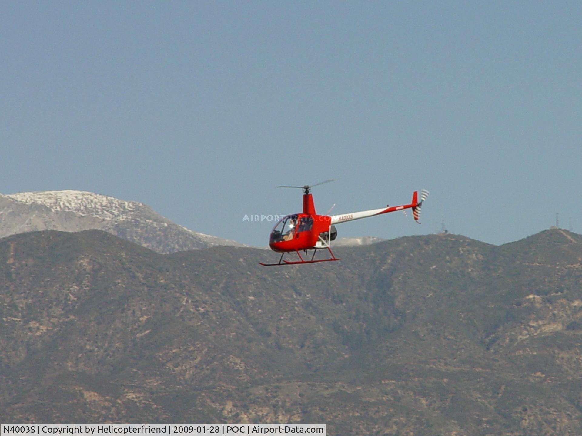 N4003S, 1990 Robinson R22 Beta C/N 1409, Westbound after practice