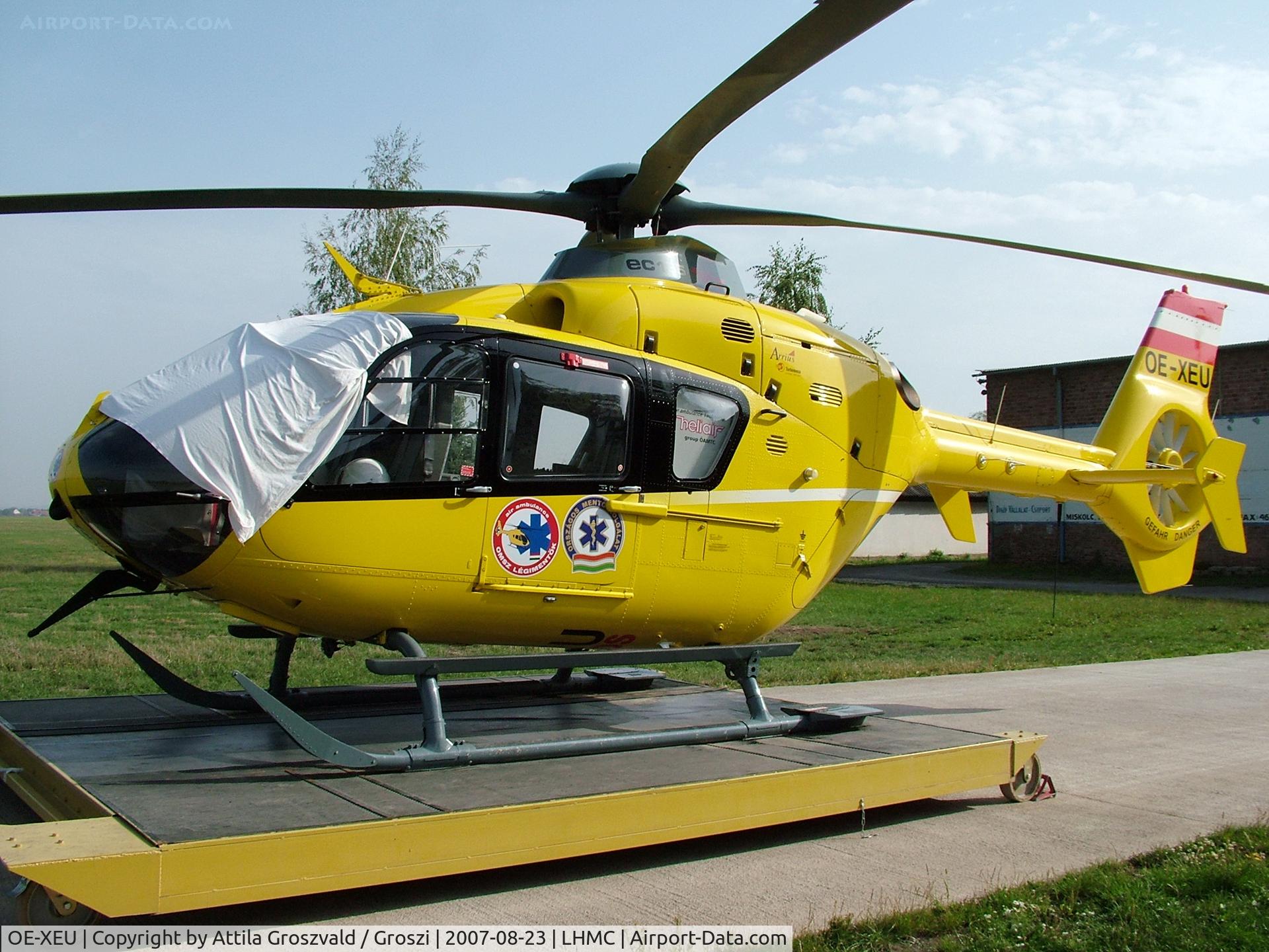 OE-XEU, 2004 Eurocopter EC-135T-2 C/N 0325, Miskolc Airport Hungary - LHMC / OMSZ-base '2007 next tail number - HA-ECD