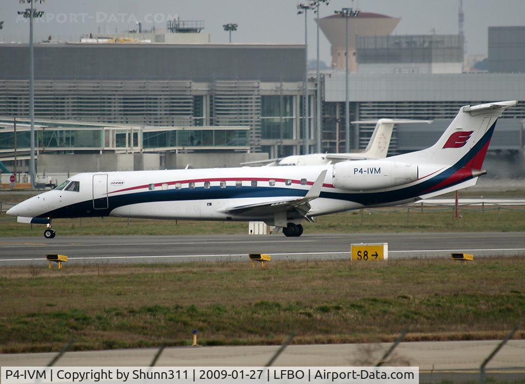 P4-IVM, 2008 Embraer EMB-135BJ Legacy 600 C/N 14501031, Arriving from flight and rolling to the General Aviation