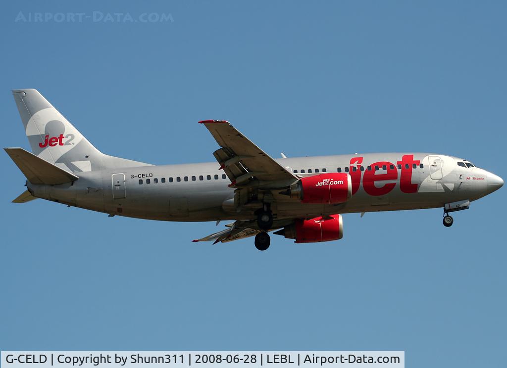G-CELD, 1987 Boeing 737-33A C/N 23832, Landing rwy 07R