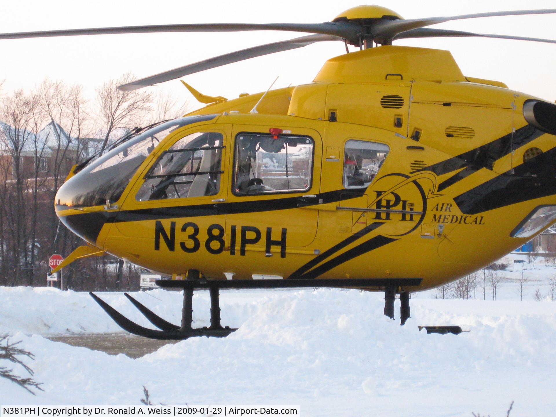 N381PH, 2007 Eurocopter EC-135P-2+ C/N 0611, On Conseco landing pad in Carmel, Indiana